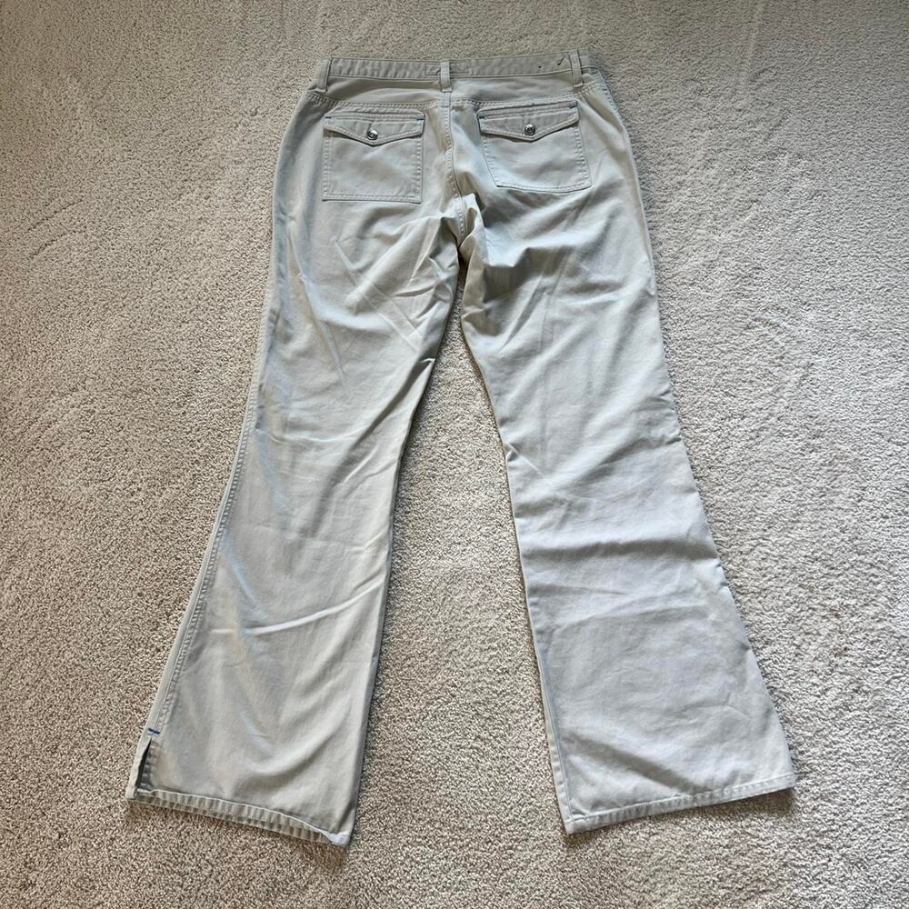 Vintage Y2K Aeropostale low rise cream / khaki flare pants